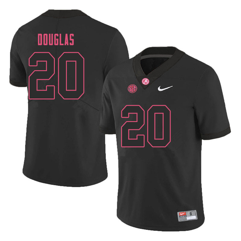 Men #20 DJ Douglas Alabama Crimson Tide College Football Jerseys Sale-Black